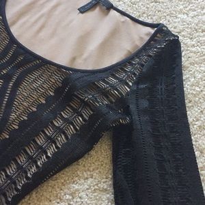 Bcbgmaxazria black lace dress